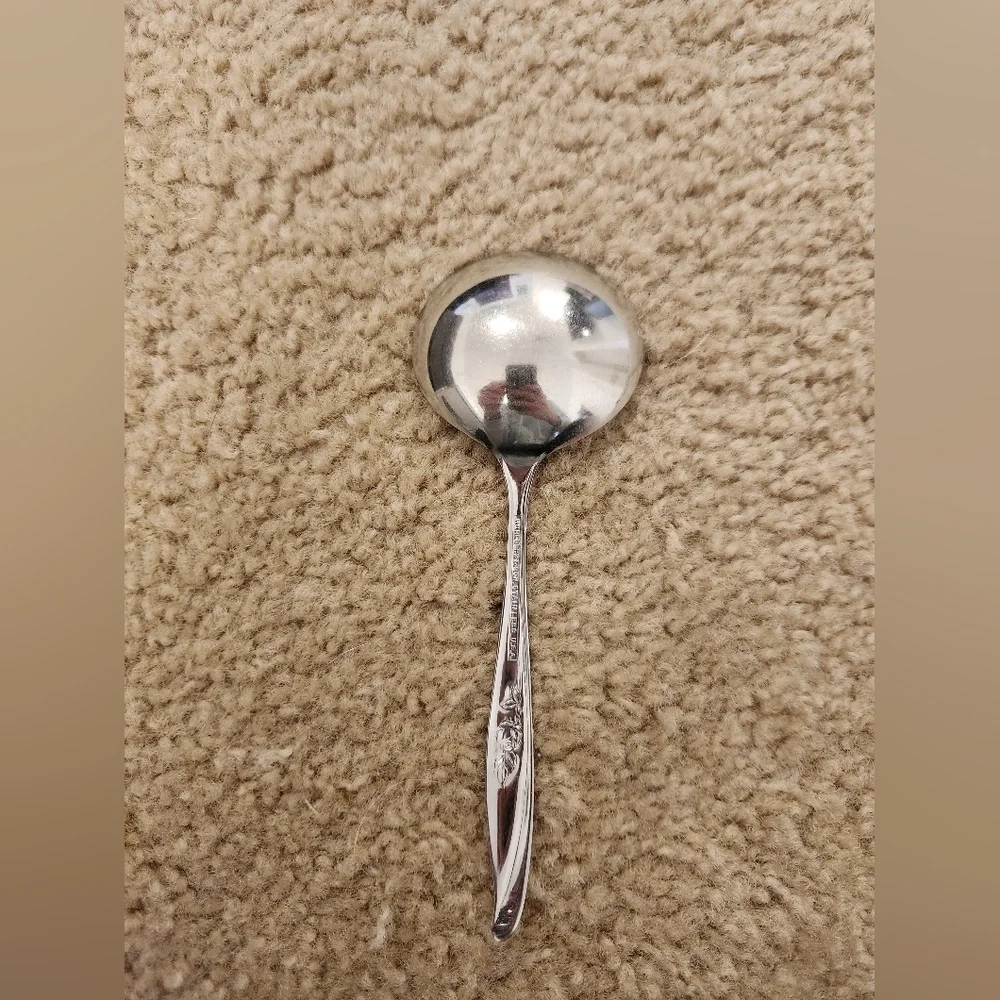 Set Of 2 Stainless Steel Fork And‎ Spoon Floral #FF